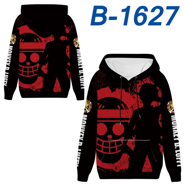 One Piece Anime full-color health cloth hooded sweatshirt from S to 4XL