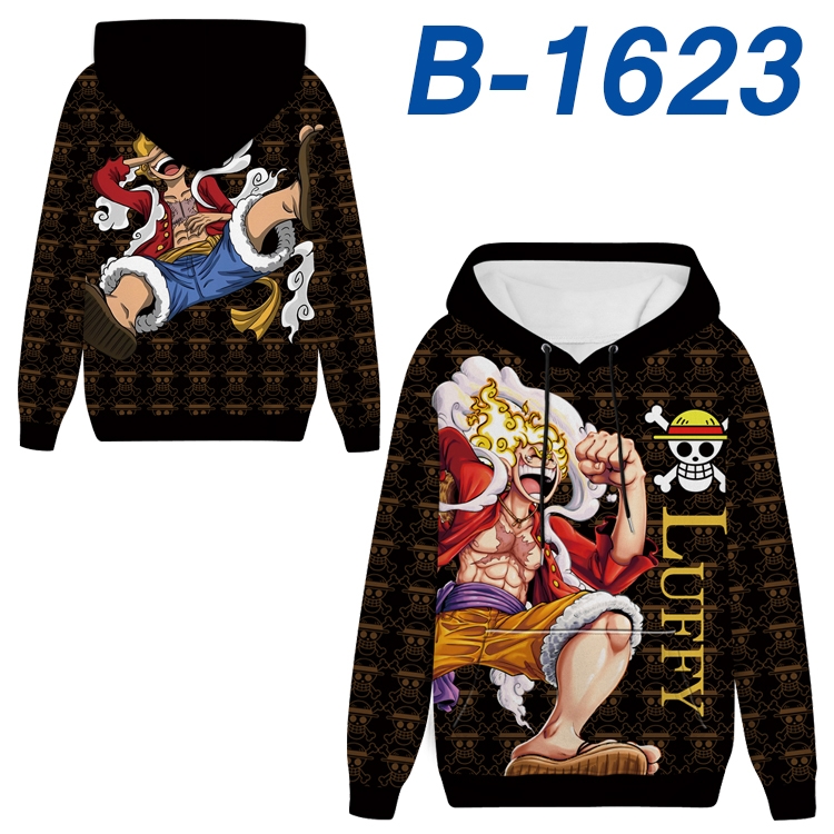 One Piece Anime full-color health cloth hooded sweatshirt from S to 4XL