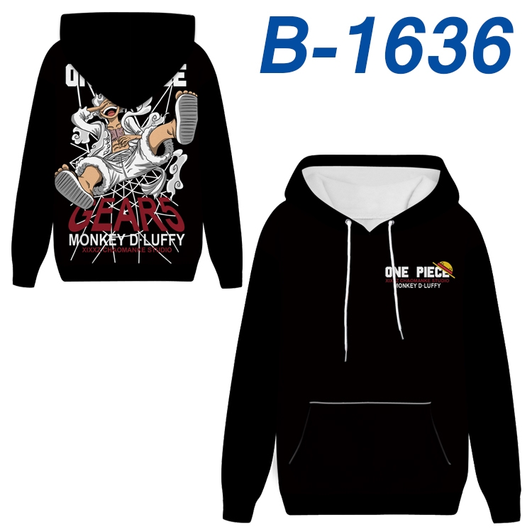 One Piece Anime full-color health cloth hooded sweatshirt from S to 4XL