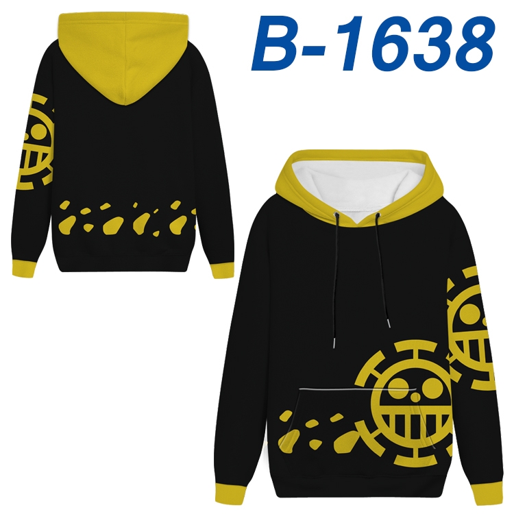 One Piece Anime full-color health cloth hooded sweatshirt from S to 4XL