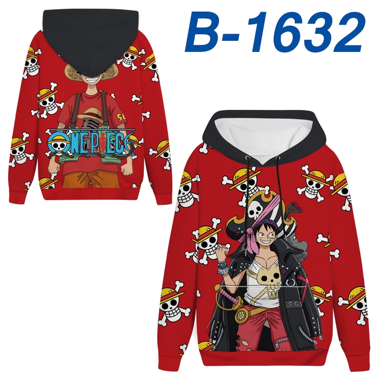 One Piece Anime full-color health cloth hooded sweatshirt from S to 4XL