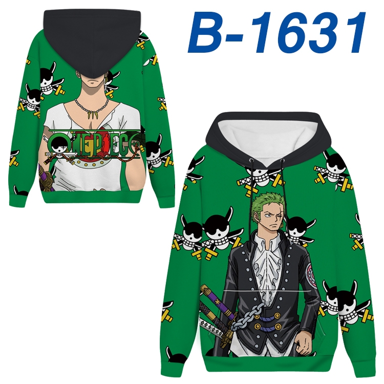 One Piece Anime full-color health cloth hooded sweatshirt from S to 4XL