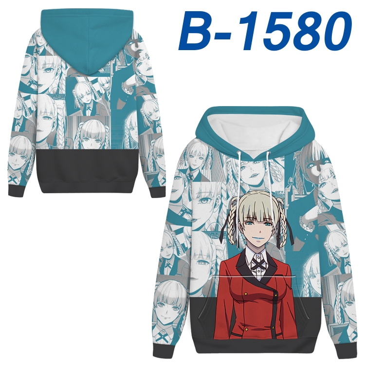 Kakegurui Anime full-color health cloth hooded sweatshirt from S to 4XL