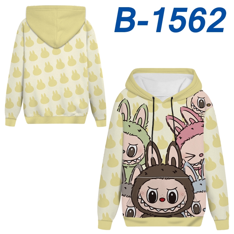 Labubu Anime full-color health cloth hooded sweatshirt from S to 4XL