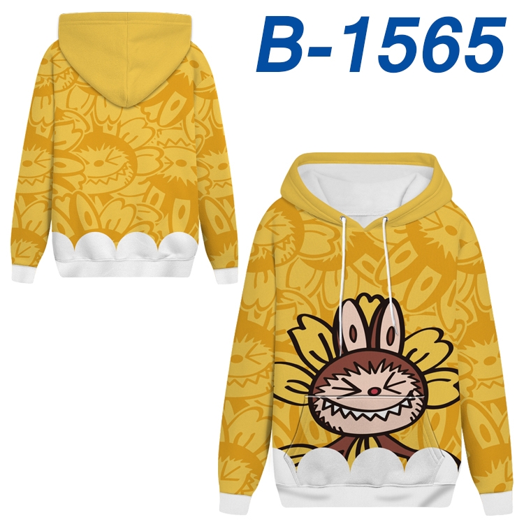 Labubu Anime full-color health cloth hooded sweatshirt from S to 4XL