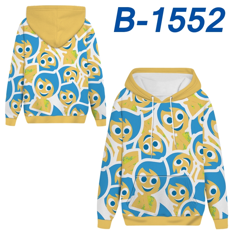 Inside Out Anime full-color health cloth hooded sweatshirt from S to 4XL