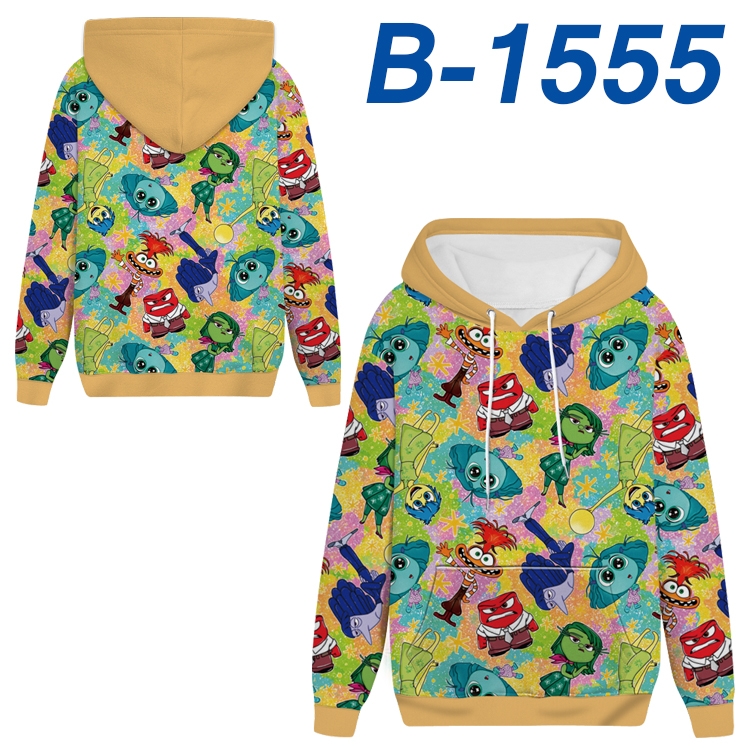 Inside Out Anime full-color health cloth hooded sweatshirt from S to 4XL