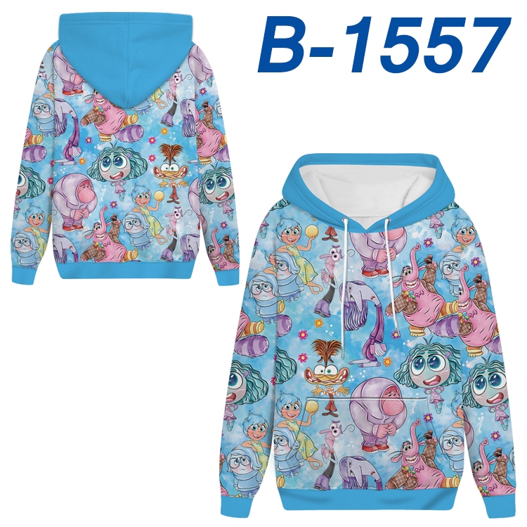 Inside Out Anime full-color health cloth hooded sweatshirt from S to 4XL