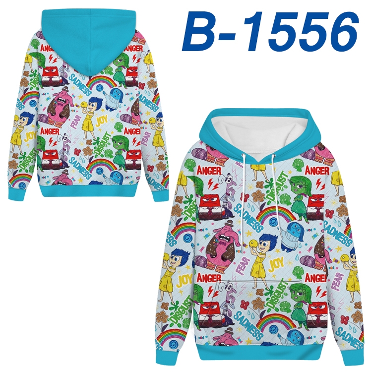 Inside Out Anime full-color health cloth hooded sweatshirt from S to 4XL