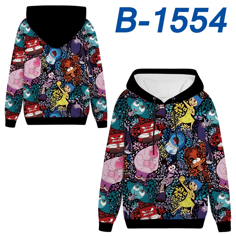 Inside Out Anime full-color health cloth hooded sweatshirt from S to 4XL