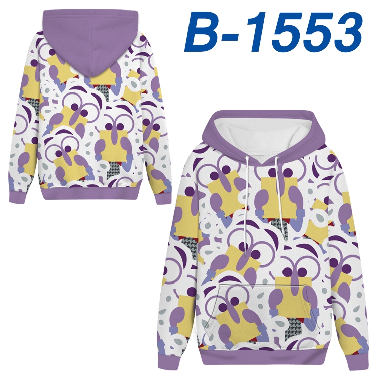 Inside Out Anime full-color health cloth hooded sweatshirt from S to 4XL