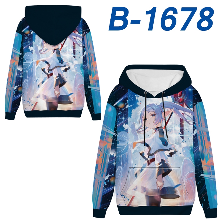 Frieren: Beyond Journey's Anime full-color health cloth hooded sweatshirt from S to 4XL