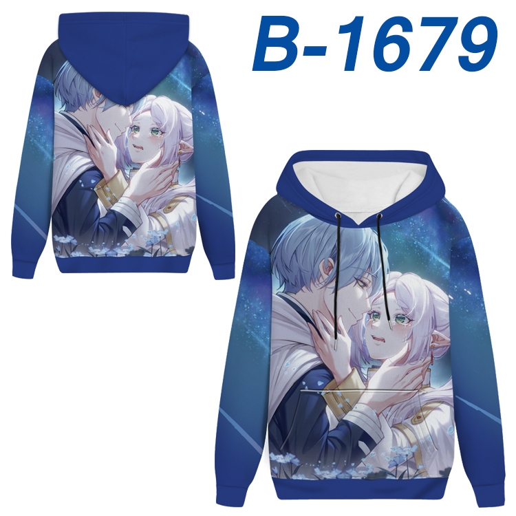 Frieren: Beyond Journey's Anime full-color health cloth hooded sweatshirt from S to 4XL