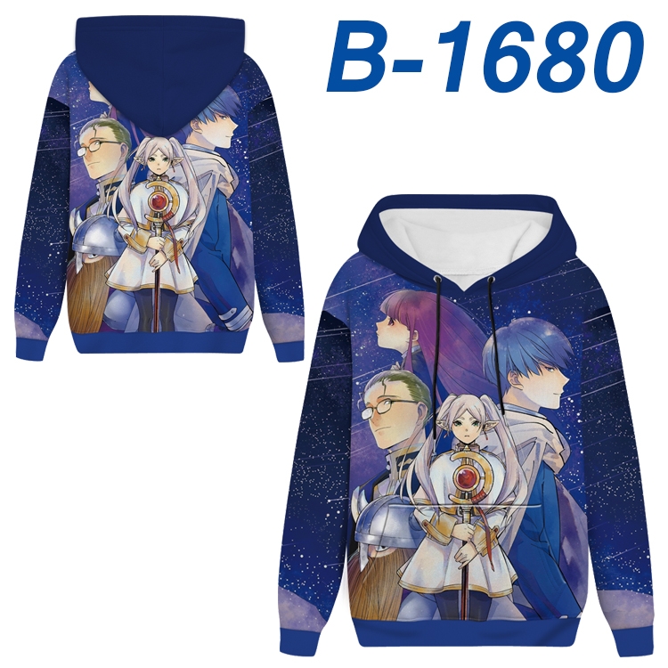 Frieren: Beyond Journey's Anime full-color health cloth hooded sweatshirt from S to 4XL