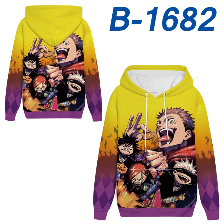 Jujutsu Kaisen Anime full-color health cloth hooded sweatshirt from S to 4XL