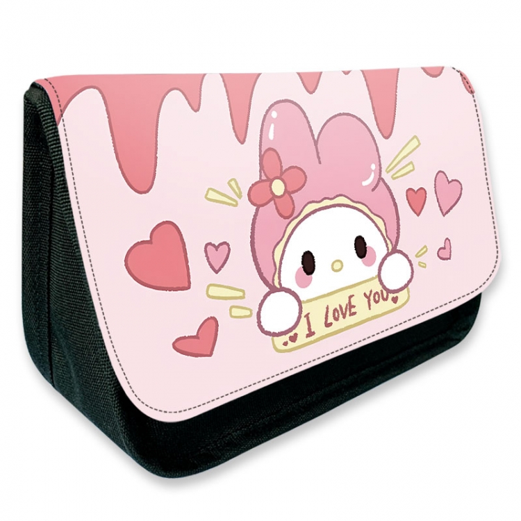 sanrio Anime Velcro canvas zipper pencil case Pencil Bag 21×14×7.5cm