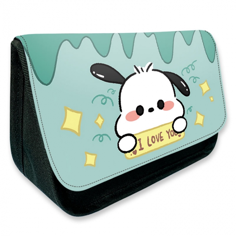 sanrio Anime Velcro canvas zipper pencil case Pencil Bag 21×14×7.5cm