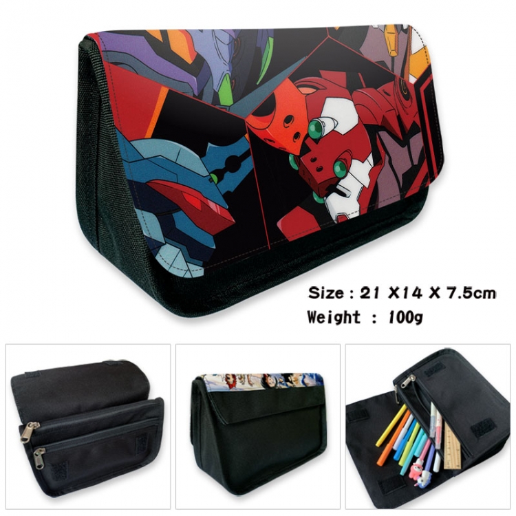  EVA  Anime Velcro canvas zipper pencil case Pencil Bag 21×14×7.5cm