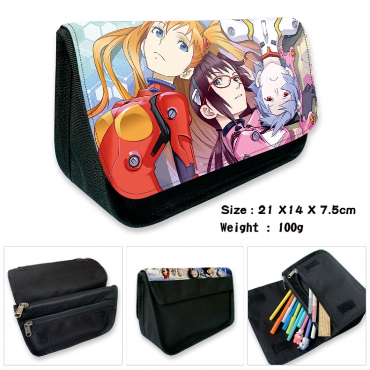  EVA  Anime Velcro canvas zipper pencil case Pencil Bag 21×14×7.5cm