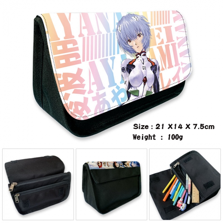  EVA  Anime Velcro canvas zipper pencil case Pencil Bag 21×14×7.5cm