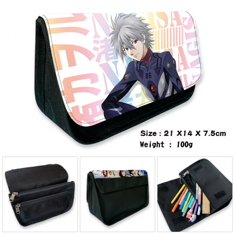  EVA  Anime Velcro canvas zipper pencil case Pencil Bag 21×14×7.5cm