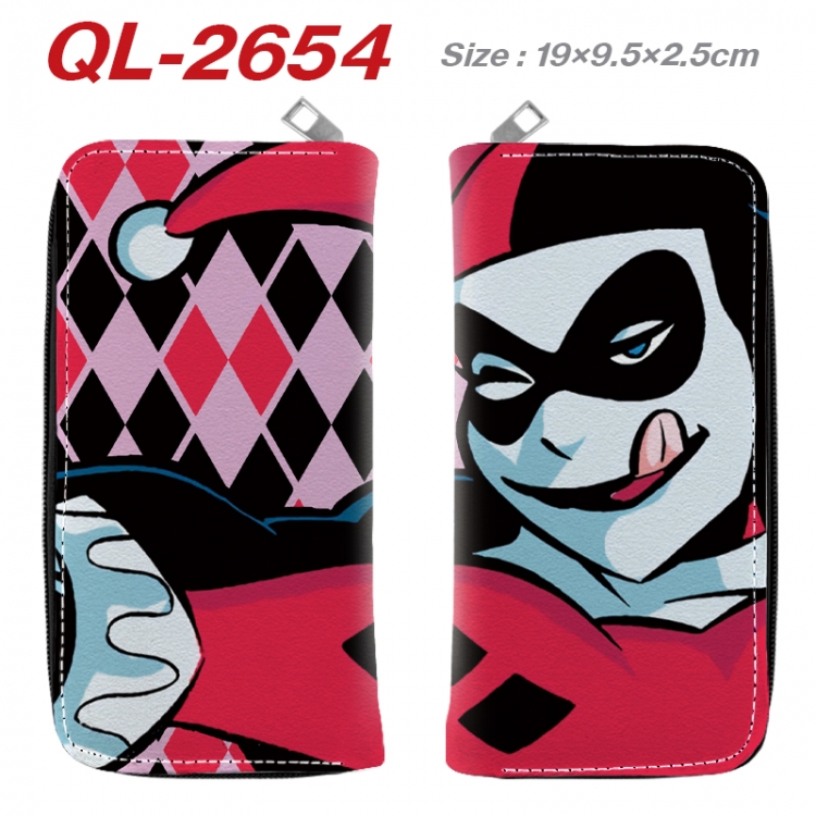 superhero Anime peripheral PU leather full-color long zippered wallet 19.5x9.5x2.5cm QL-2654