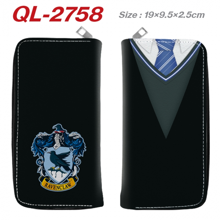 Harry Potter Anime peripheral PU leather full-color long zippered wallet 19.5x9.5x2.5cm  QL-2758