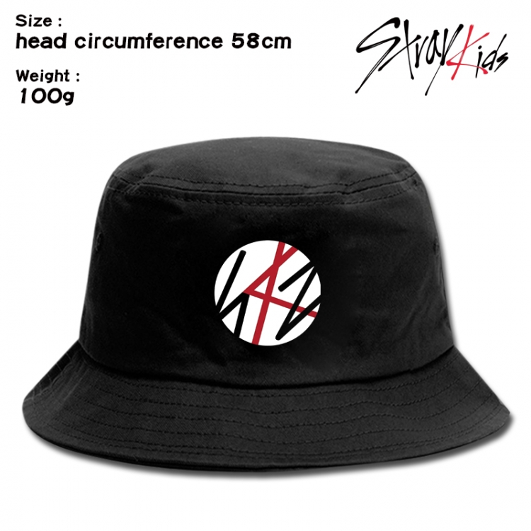 straykids Anime canvas fisherman hat sun hat 58cm