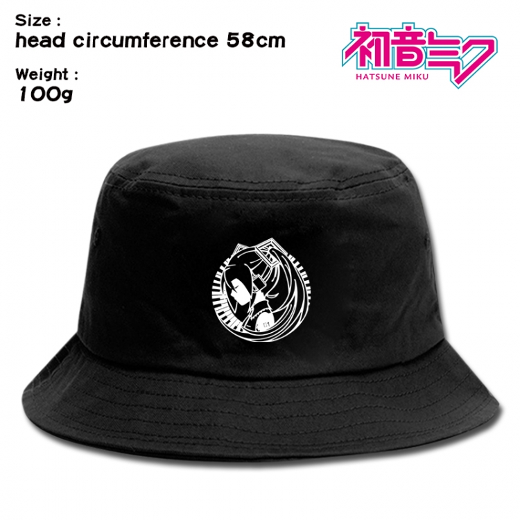 Hatsune Miku  Anime canvas fisherman hat sun hat 58cm