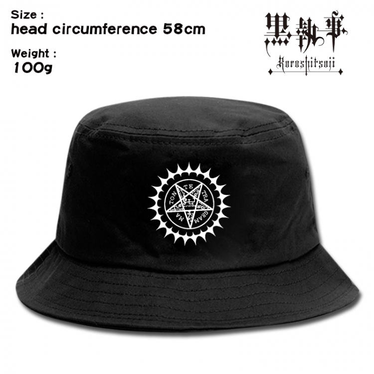 Hat Kuroshitsuji  Anime canvas fisherman hat sun hat 58cm