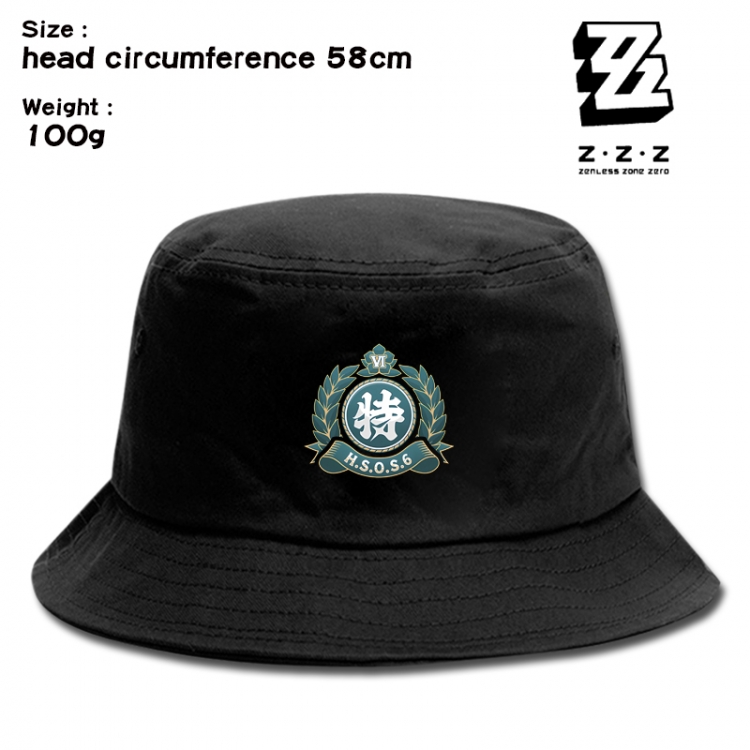 Zenless Zone Zero  Anime canvas fisherman hat sun hat 58cm