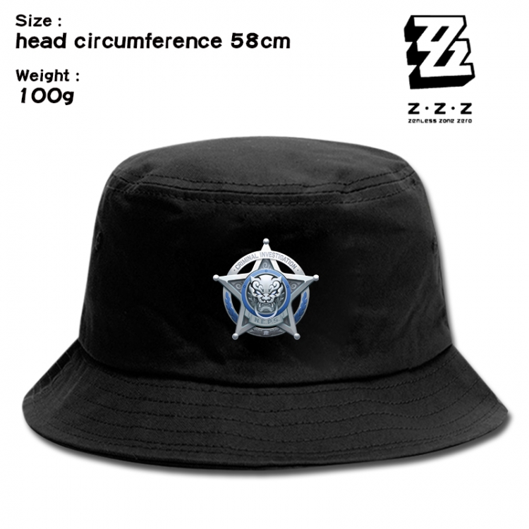 Zenless Zone Zero  Anime canvas fisherman hat sun hat 58cm