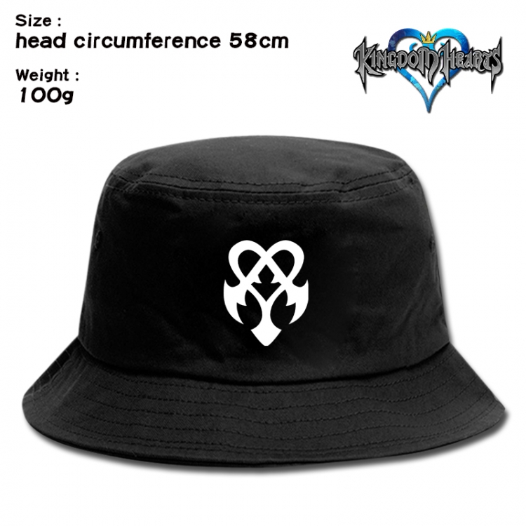 kingdom hearts  Anime canvas fisherman hat sun hat 58cm