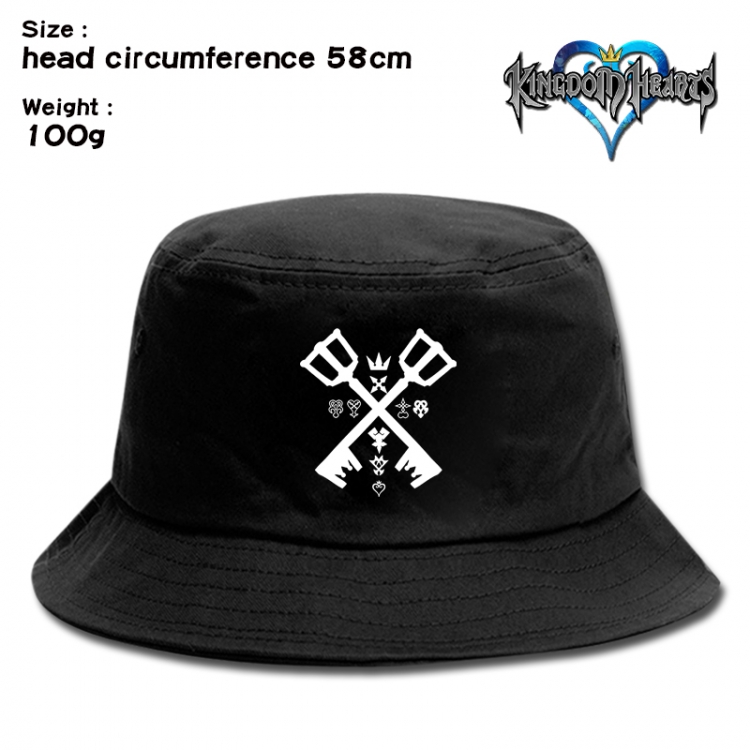 kingdom hearts  Anime canvas fisherman hat sun hat 58cm