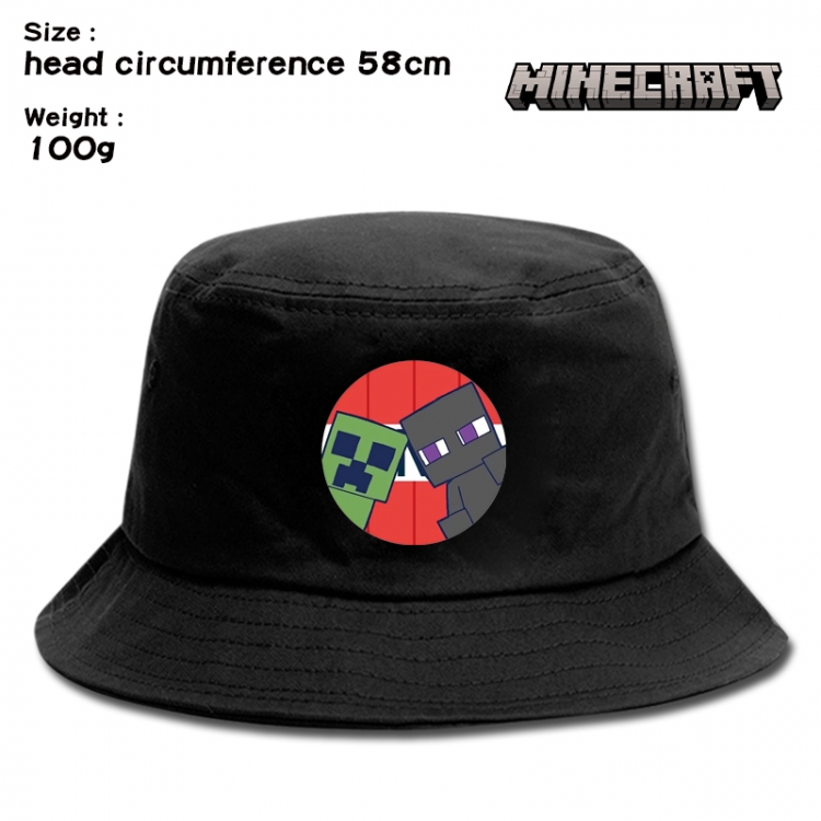 Minecraft Anime canvas fisherman hat sun hat 58cm