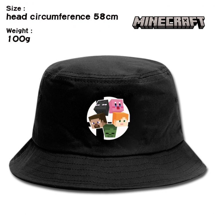 Minecraft Anime canvas fisherman hat sun hat 58cm