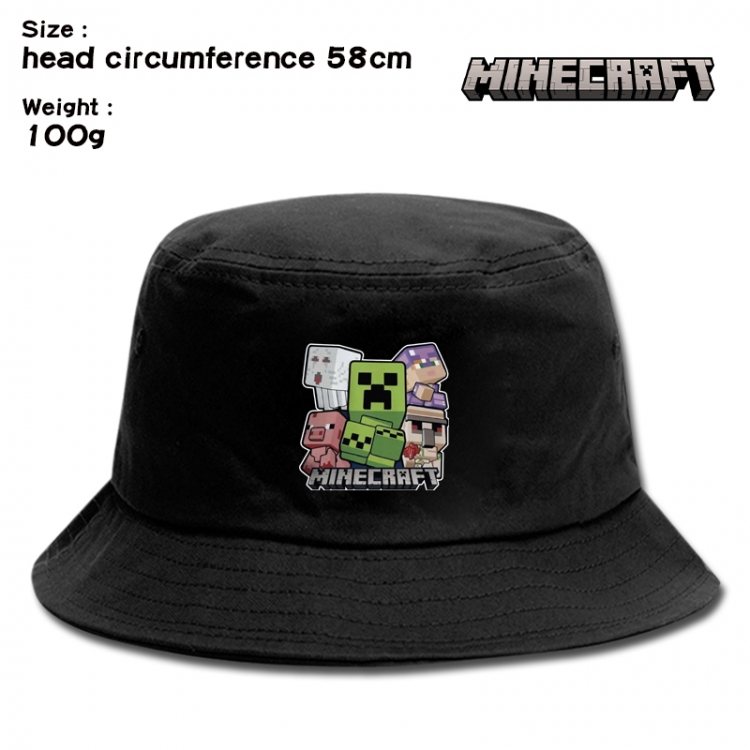 Minecraft Anime canvas fisherman hat sun hat 58cm