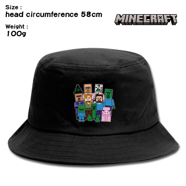 Minecraft Anime canvas fisherman hat sun hat 58cm