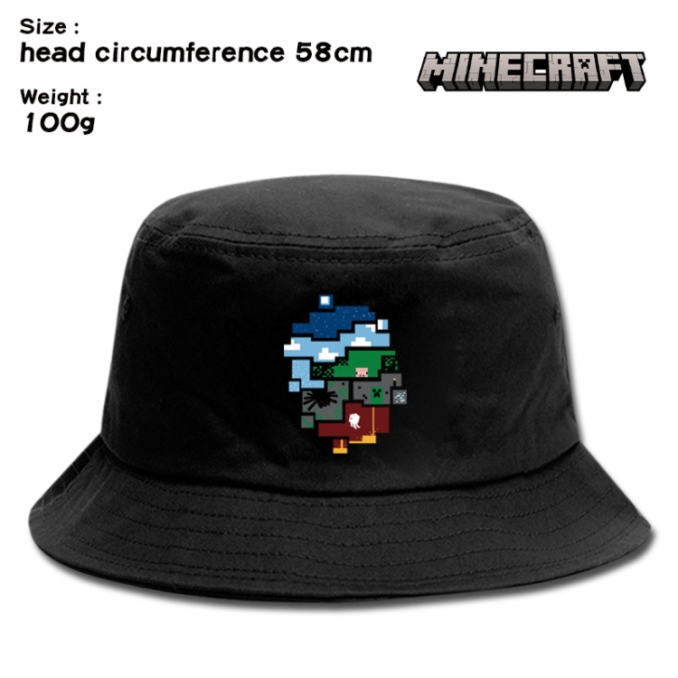 Minecraft Anime canvas fisherman hat sun hat 58cm