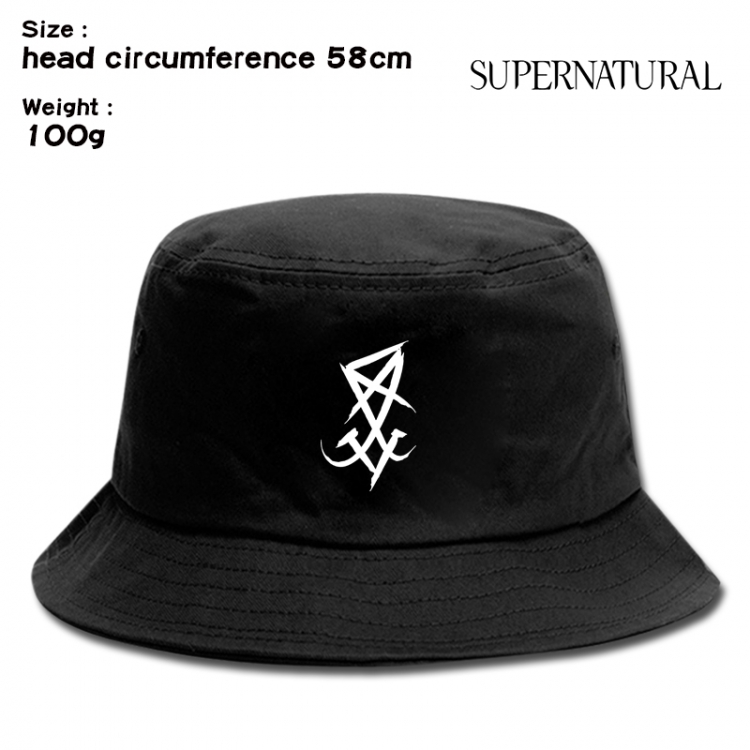 Supernatural  Anime canvas fisherman hat sun hat 58cm