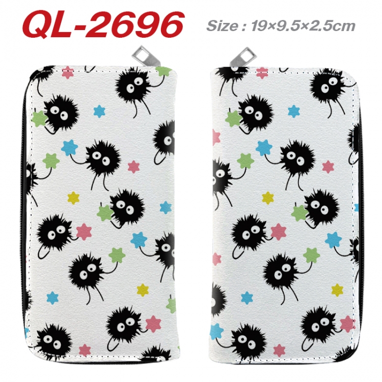 TOTORO Anime peripheral PU leather full-color long zippered wallet 19.5x9.5x2.5cm QL-2696