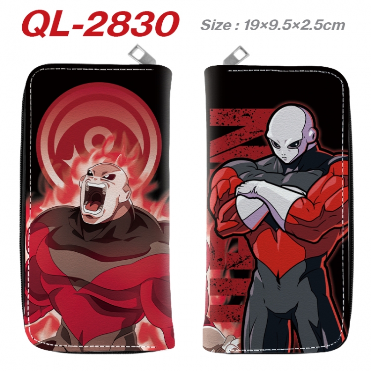 DRAGON BALL Anime peripheral PU leather full-color long zippered wallet 19.5x9.5x2.5cm  QL-2830