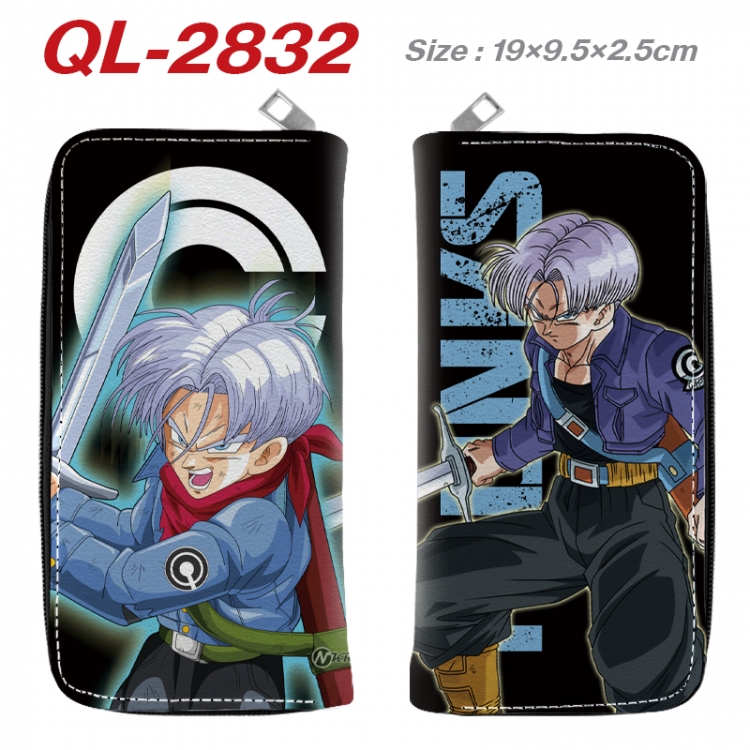 DRAGON BALL Anime peripheral PU leather full-color long zippered wallet 19.5x9.5x2.5cm QL-2832