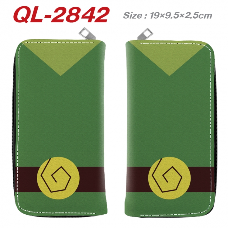 The Legend of Zelda Anime peripheral PU leather full-color long zippered wallet 19.5x9.5x2.5cm QL-2842