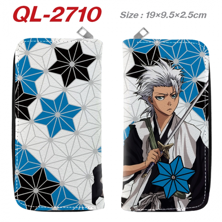 Bleach Anime peripheral PU leather full-color long zippered wallet 19.5x9.5x2.5cm QL-2710