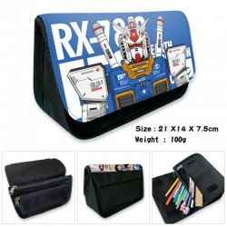 Gundam Anime Velcro canvas zip...