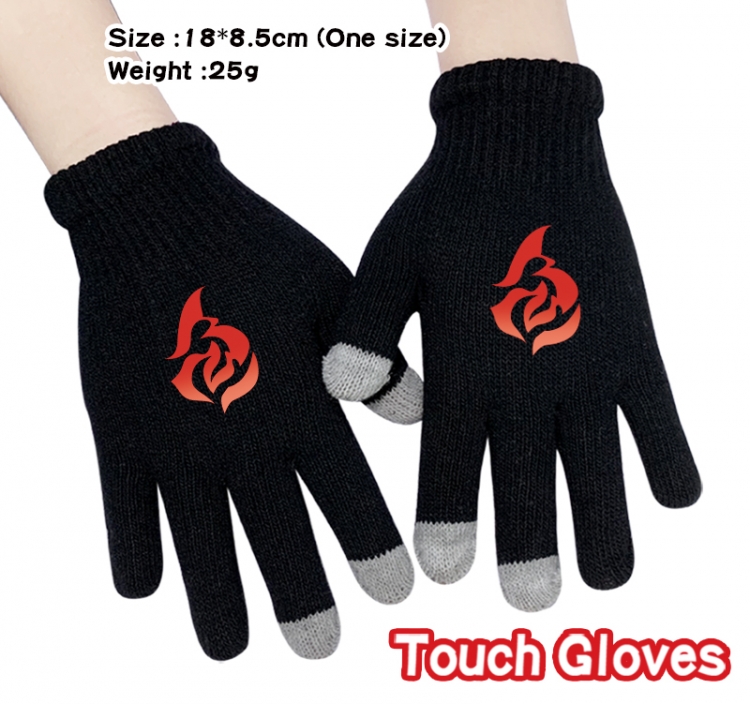 Honkai: Star Rail Anime touch screen knitting all finger gloves 18X8.5CM