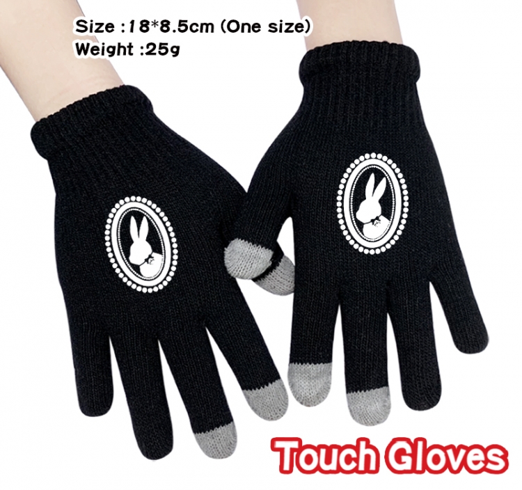 Kuroshitsuji Anime touch screen knitting all finger gloves 18X8.5CM