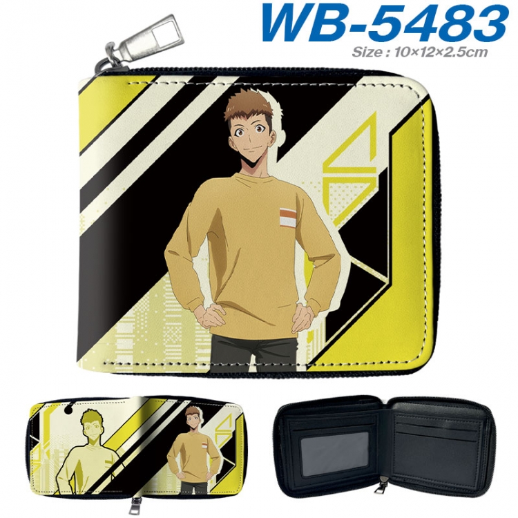 Solo Leveling:Arise  Anime color short full zip folding wallet 10x12x2.5cm wb-5483a