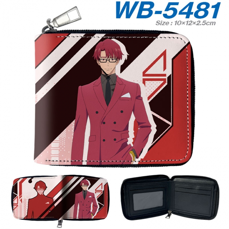 Solo Leveling:Arise  Anime color short full zip folding wallet 10x12x2.5cm  wb-5481a